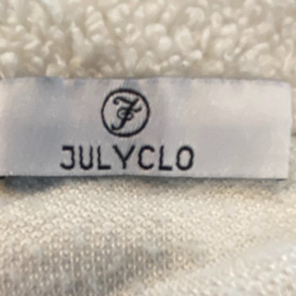 Julyclo Colorblock Nubby Fleece Earth Tone Camel Brown Cream Lounge Sweatshirt-L - Picture 8 of 10